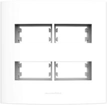 Placa 4x4 4 Módulos Separado Branco Inova Pro 85005 Alumbra Placa 4x4 4 Módulos Separado Branco Inova Pro 85005 Alumbra