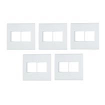 Placa 4X4 4 Módulos Suporte Branco Liz Tramontina 57106/026 Placa 4X4 4 Módulos Suporte Branco Liz Tramontina 57106/026