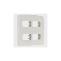 Placa 4x4 4 Postos C/Suporte Branco S3b27540 Placa 4x4 4 Postos C/Suporte Branco S3b27540