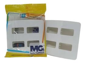 Placa 4x4 4 postos horiz BR B3 Margirius