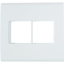 Placa 4X4 4 Postos Liz Branco Tramontina Placa 4X4 4 Postos Liz Branco Tramontina