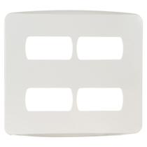 Placa 4x4 4 Postos Separados Branca Miluz - S3B77440 - SCHNEIDER Placa 4x4 4 Postos Separados Branca Miluz - S3B77440 - SCHNEIDER