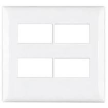 Placa 4x4 4 postos Thesi Bticino M9P4 branco Placa 4x4 4 postos Thesi Bticino M9P4 branco