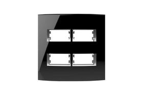 Placa 4X4 4MOD DIST COM SUP INOVA PRO CLASS BLACK P - Alumbra