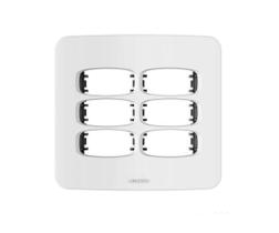 Placa 4x4 6 Módulos Branco Gracia 85306 Alumbra