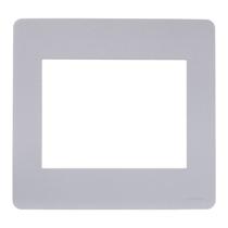 Placa 4x4 6 Módulos Gamma Silver Orion Schneider Placa 4x4 6 Módulos Gamma Silver Orion Schneider