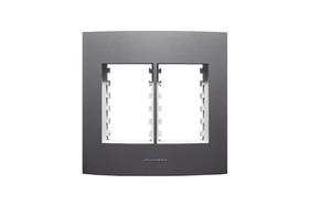 Placa 4x4 6 Módulos Inova Pro Class 85482 Alumbra Grafite