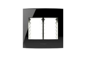 Placa 4x4 6 Módulos Inova Pro Class BlackPiano 85532 Alumbra