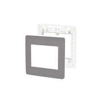 Placa 4X4 6 Módulos S730203224 Axis Grey Orion Schneider Placa 4X4 6 Módulos S730203224 Axis Grey Orion Schneider