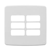 Placa 4x4 6 posições branco compose - weg