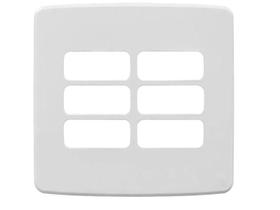 Placa 4x4" 6 posições composé branco