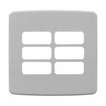 Placa 4X4" 6 Posto Cinza sem Suporte Weg