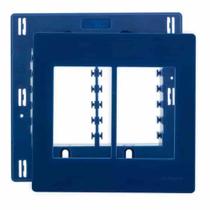 Placa 4x4 6 Posto Separado Infiniti Azul Marinho c/ Suporte