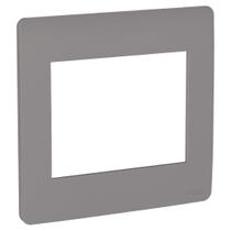 Placa 4X4 6 Postos Axis Grey S730203224 Orion Schneider Placa 4X4 6 Postos Axis Grey S730203224 Orion Schneider
