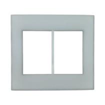 Placa 4x4 6 Postos Bianco Opale Light Bticino