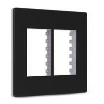 Placa 4x4 6 Postos com Suporte Grafite Infiniti Plus Margirius