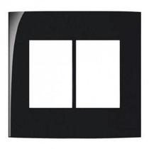 Placa 4X4 6 Postos Horiz Ebony S/Suporte Sleek Margirius Placa 4X4 6 Postos Horiz Ebony S/Suporte Sleek Margirius