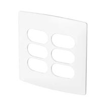 Placa 4x4 6 postos separados Nereya Legrand sal seda 663430