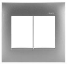 Placa 4x4 6 Postos Simon 35 Alumínio