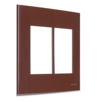 Placa 4x4 6 Postos Sleek Marrom Margirius Placa 4x4 6 Postos Sleek Marrom Margirius