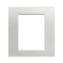 Placa 4x4 Bticino 6 Módulos Argento Light Living