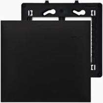 Placa 4x4 cega Pial Plus+ Legrand preto acetinado 618510pt Placa 4x4 cega Pial Plus+ Legrand preto acetinado 618510pt