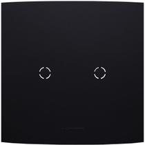 Placa 4x4 Cega Saida Fio Inova Pro Class Preto Fosco Alumbra