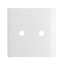 Placa 4x4 com 2 Furos + Suporte Branco da Linha Novara - 1100/114 - DICOMPEL