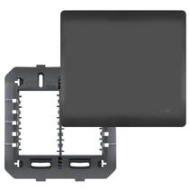 Placa 4x4 Com Suporte Cega Habitat Black - 4077 - Fame Placa 4x4 Com Suporte Cega Habitat Black - 4077 - Fame