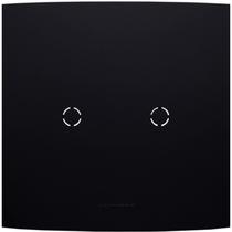 Placa 4x4 com Suporte para Cega Saída de Fio Inova Pro Class Alumbra Preto/Ébano Placa 4x4 com Suporte para Cega Saída de Fio Inova Pro Class Alumbra Preto/Ébano