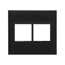 Placa 4x4 Cor Preto 2+2 Postos Pial Plus+ 618512pt Placa 4x4 Cor Preto 2+2 Postos Pial Plus+ 618512pt
