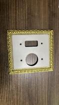 Placa 4x4 marinjet branco/dourado 1s + tomada