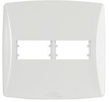 Placa 4x4 Para 2 Módulos Distanciados Linha Petra - MecTronic - MEC-TRONIC