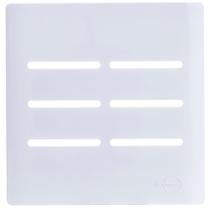 Placa 4x4 para 6 Interruptores Branco da Linha Novara - 1100-57 - DICOMPEL Placa 4x4 para 6 Interruptores Branco da Linha Novara - 1100-57 - DICOMPEL
