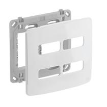 Placa 4x4 Weg Compose Branca com suporte para 4 módulos