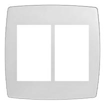 Placa 6 postos 4x4 branca home ref 10416-7 - blux