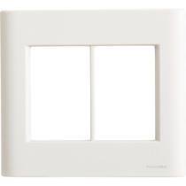 Placa 6 Postos 4x4 Tramontina Giz Branca Soft Touch com Suporte