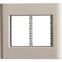 Placa 6 Postos 4x4 Tramontina Giz Fendi Soft Touch Com Suporte Tramontina