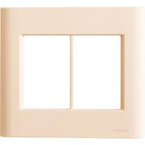 Placa 6 Postos 4x4 Tramontina Giz Nude Soft Touch sem Suporte