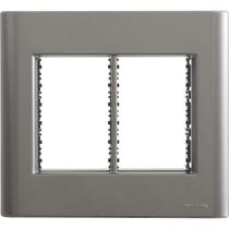 Placa 6 Postos 4x4 Tramontina Giz Onix Metalizado Com Suporte