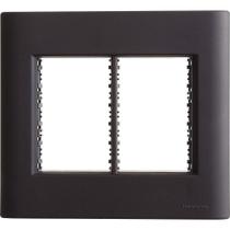 Placa 6 Postos 4x4 Tramontina Giz Preta Soft Touch Suporte Tramontina