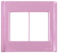 Placa 6 Postos 4x4 Tramontina Giz Rosa