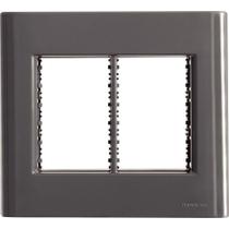 Placa 6 Postos 4x4 Tramontina Giz Titânio Com Suporte Tramontina