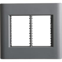 Placa 6 Postos 4x4 Tramontina Giz Titânio Soft Touch com Suporte