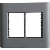 Placa 6 Postos 4x4 Tramontina Giz Titânio Soft Touch Com Suporte