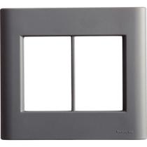 Placa 6 Postos 4x4 Tramontina Giz Titânio Soft Touch Sem Suporte Tramontina