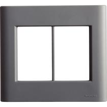 Placa 6 Postos 4x4 Tramontina Giz Titânio Soft Touch sem Suporte