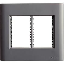 Placa 6 Postos 4x4 Tramontina Giz Titânio Soft Touch Suporte Tramontina