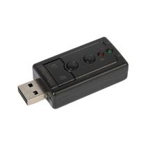 Placa 7.1 De Som Pc USB Adaptador Audio P2 P3