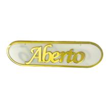 Placa Aberto Fechado Em Acrílico Com Ventosa